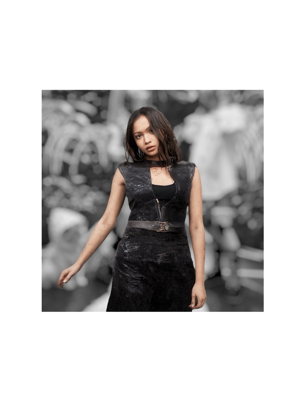 Black Fashion Portrait Art Poster - Unbranded